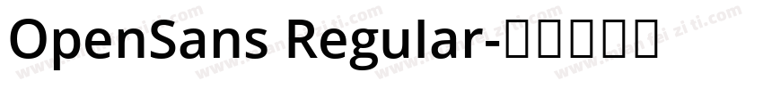 OpenSans ReguIar字体转换